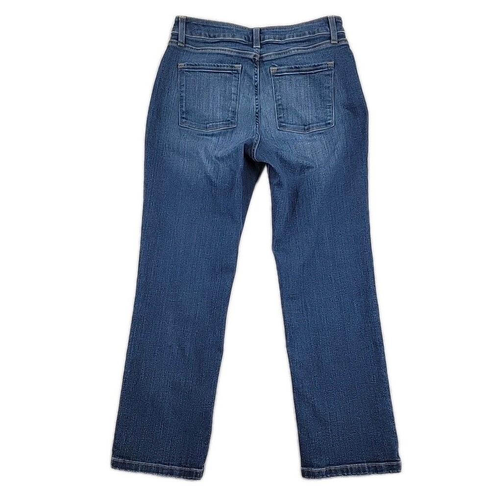 L L Bean Womens Jeans Size 10 Petite Straight Leg 28x27 - Picture 2 of 11